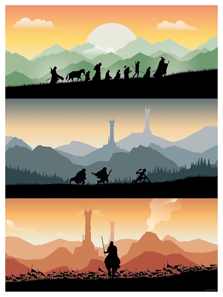 Lord of the Ring : the two towers Minimal poster Poster by manonpradier