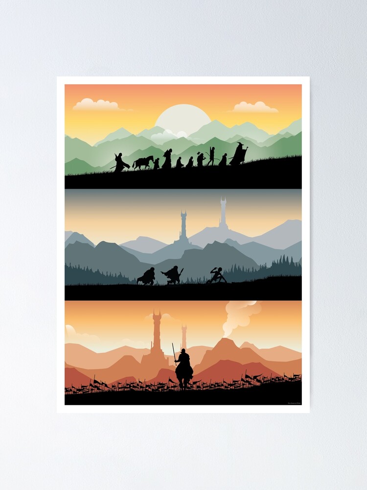 Lord of the Ring : the two towers Minimal poster Poster by manonpradier