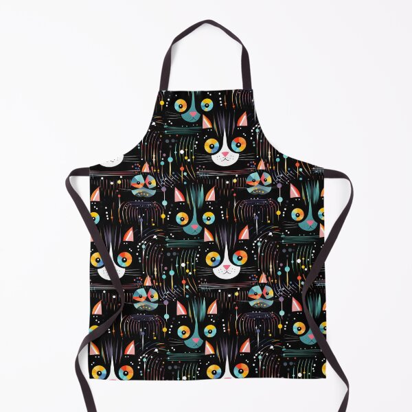 Item preview, Adorable Cat Artistry Seamless Pattern designed and sold by AlienSkinEyes.
