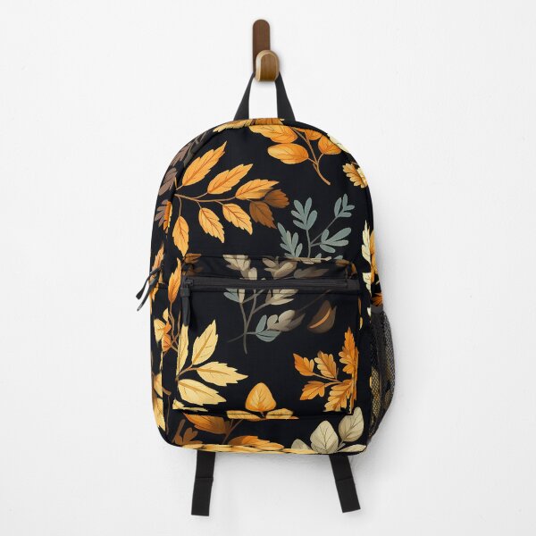 Item preview, Pretty Leaf Design in Orange, Yellow, Black, and Grey designed and sold by LWLDesigns.