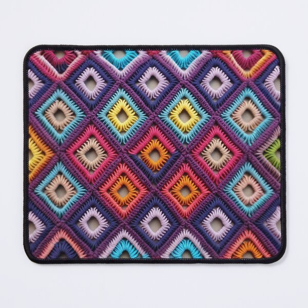 Item preview, Colorful Geometric Crochet Pattern designed and sold by Nabucodonoshop.