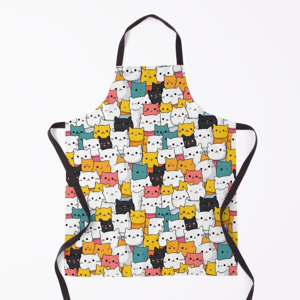 Item preview, Adorable Cat Artistry Seamless Pattern designed and sold by AlienSkinEyes.