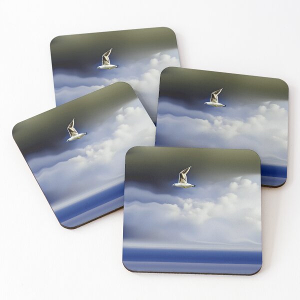 Item preview, Larus Large Seagull - White Headed Gull - Glaucous Gull - Ocean Hue 3 of 4 designed and sold by Beachy.