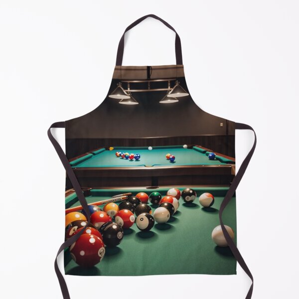 Item preview, billiard table with balls and poles designed and sold by mikaws.