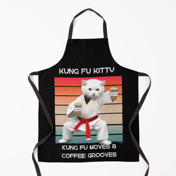 Item preview, Kung Fu Kitty! Kung Fu Moves and Coffee Grooves. designed and sold by CuteCatsCoffee.