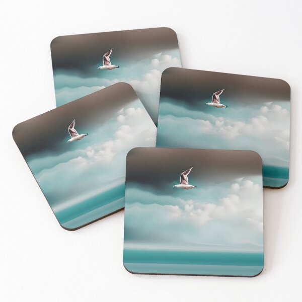 Item preview, Larus Large Seagull - White Headed Gull - Glaucous Gull - Ocean Hue 4 of 4 designed and sold by Beachy.