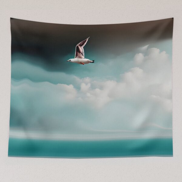 Item preview, Larus Large Seagull - White Headed Gull - Glaucous Gull - Ocean Hue 4 of 4 designed and sold by Beachy.