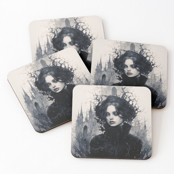 Item preview, Gothic Art portrait digital print designed and sold by dcrc.