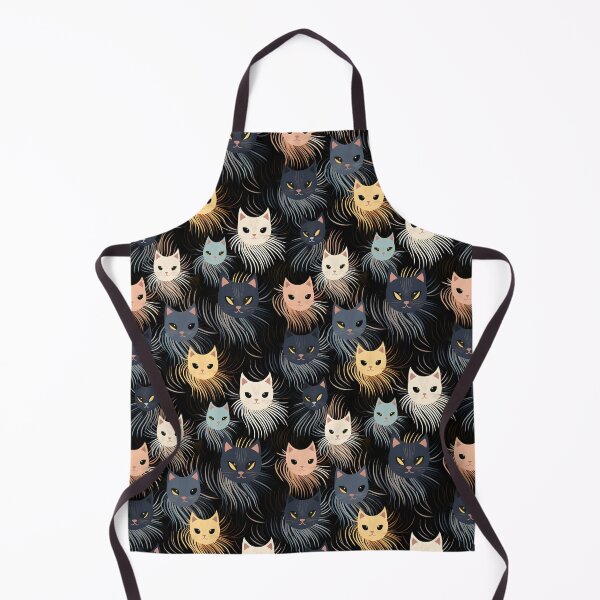 Item preview, Adorable Cat Artistry Seamless Pattern designed and sold by AlienSkinEyes.