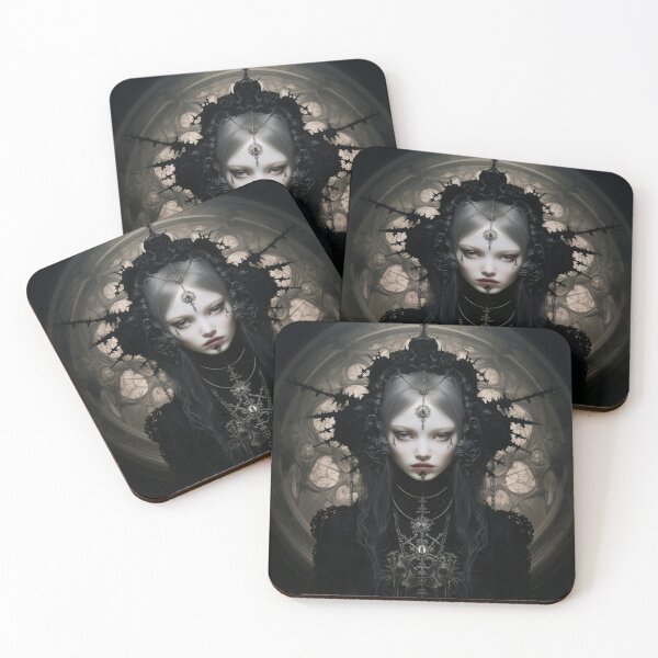 Item preview, gothic art portrait digital print designed and sold by dcrc.