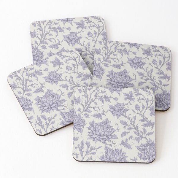 Item preview, Light purple floral pattern designed and sold by culasse06.