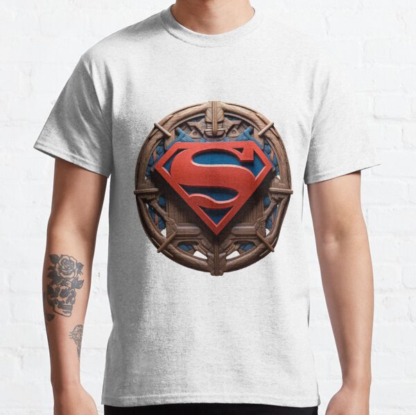 Superman hombre DC Comics hombre de acero escudo camiseta