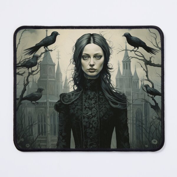 Item preview, gothic art portrait digital print designed and sold by dcrc.