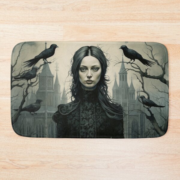 Item preview, gothic art portrait digital print designed and sold by dcrc.