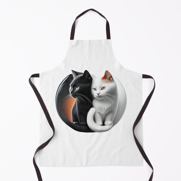 Artikelvorschau, Ying Yang Katzen Schwarz & Weiß entworfen und verkauft von ByAllyAlly.
