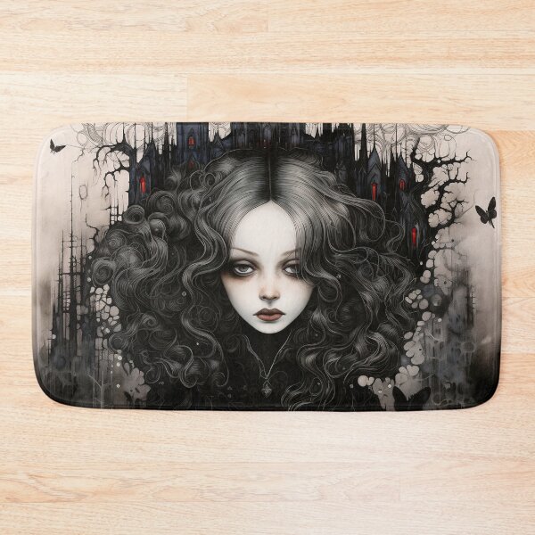 Item preview, gothic art portrait digital print designed and sold by dcrc.