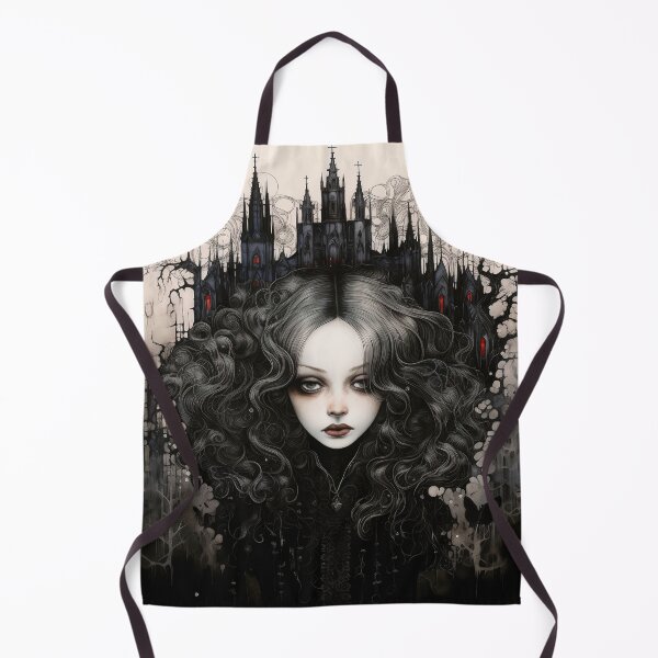 Item preview, gothic art portrait digital print designed and sold by dcrc.