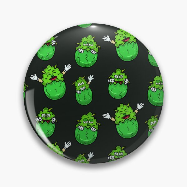 Item preview, Cartoon Mascot of Weed Bud On Egg and Flying.  designed and sold by tedykurniawan12.