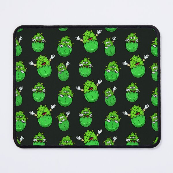 Item preview, Cartoon Mascot of Weed Bud On Egg and Flying.  designed and sold by tedykurniawan12.