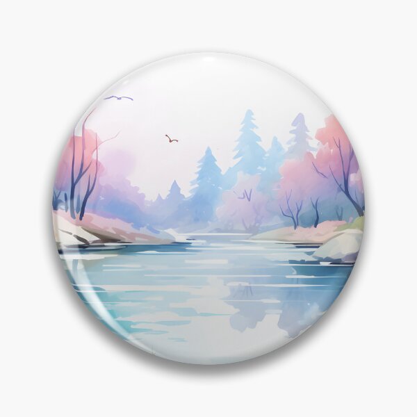 Item preview, Whimsical River | Watercolor River Wall Decor designed and sold by Shirtastically.