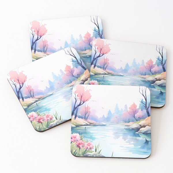 Item preview, Whimsical River | Watercolor River Wall Decor designed and sold by Shirtastically.