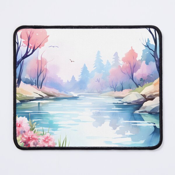 Item preview, Whimsical River | Watercolor River Wall Decor designed and sold by Shirtastically.