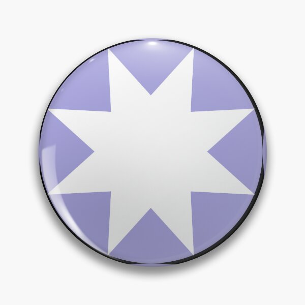 Item preview, 8 Point Star White Lilac Black 5748 designed and sold by Art in My Loft.