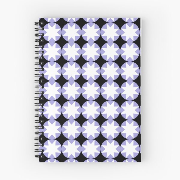 Item preview, 8 Point Star White Lilac Black 5748 designed and sold by Art in My Loft.