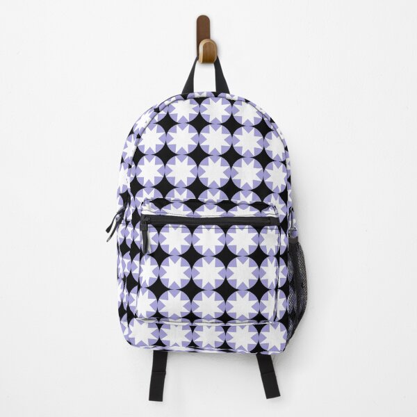 Item preview, 8 Point Star White Lilac Black 5748 designed and sold by Art in My Loft.