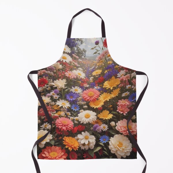 Item preview, colorful flowers with mountains in the background designed and sold by mikaws.