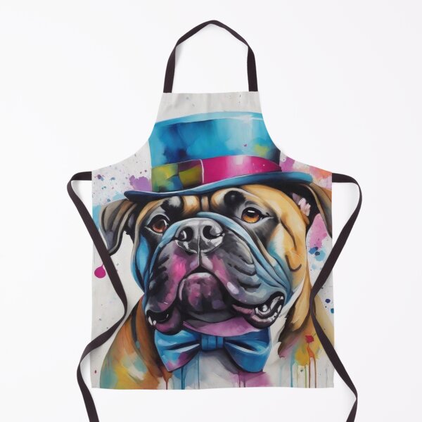 Item preview, Bull Mastiff Dog Portrait With Top Hat designed and sold by Wolfheartart.