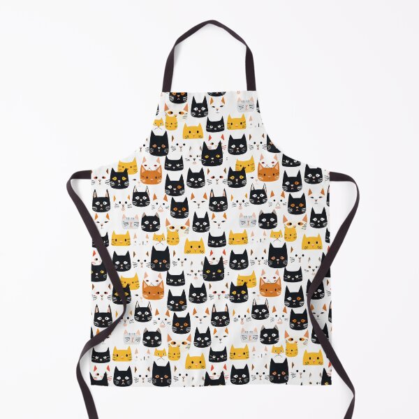 Item preview, Adorable Cat Artistry Seamless Pattern designed and sold by AlienSkinEyes.