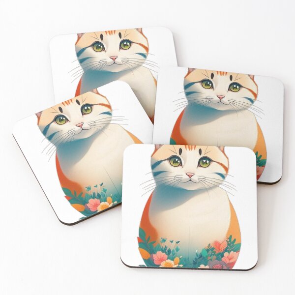 Item preview, Cat Babushka Flowers designed and sold by ReDesign7.