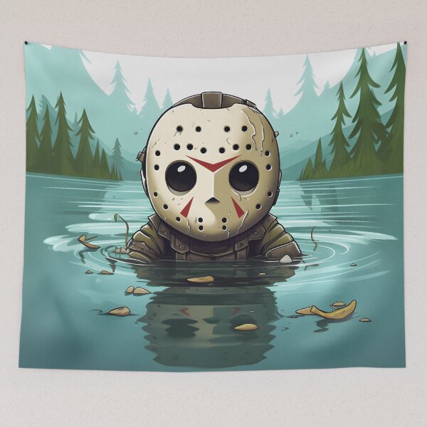 Item preview, Jason Voorhees Chibi Inspired designed and sold by ARTficiallyAnon.