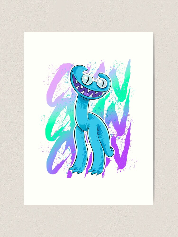 Cyan rainbow Friends art fandom в 2023 г  Графические проекты, Артбуки,  Милые рисунки