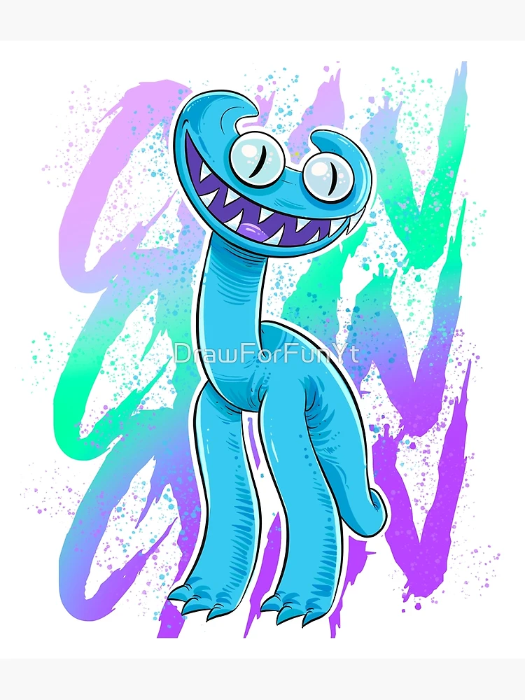 rainbow friends Blue! Poster for Sale by NickWienfo