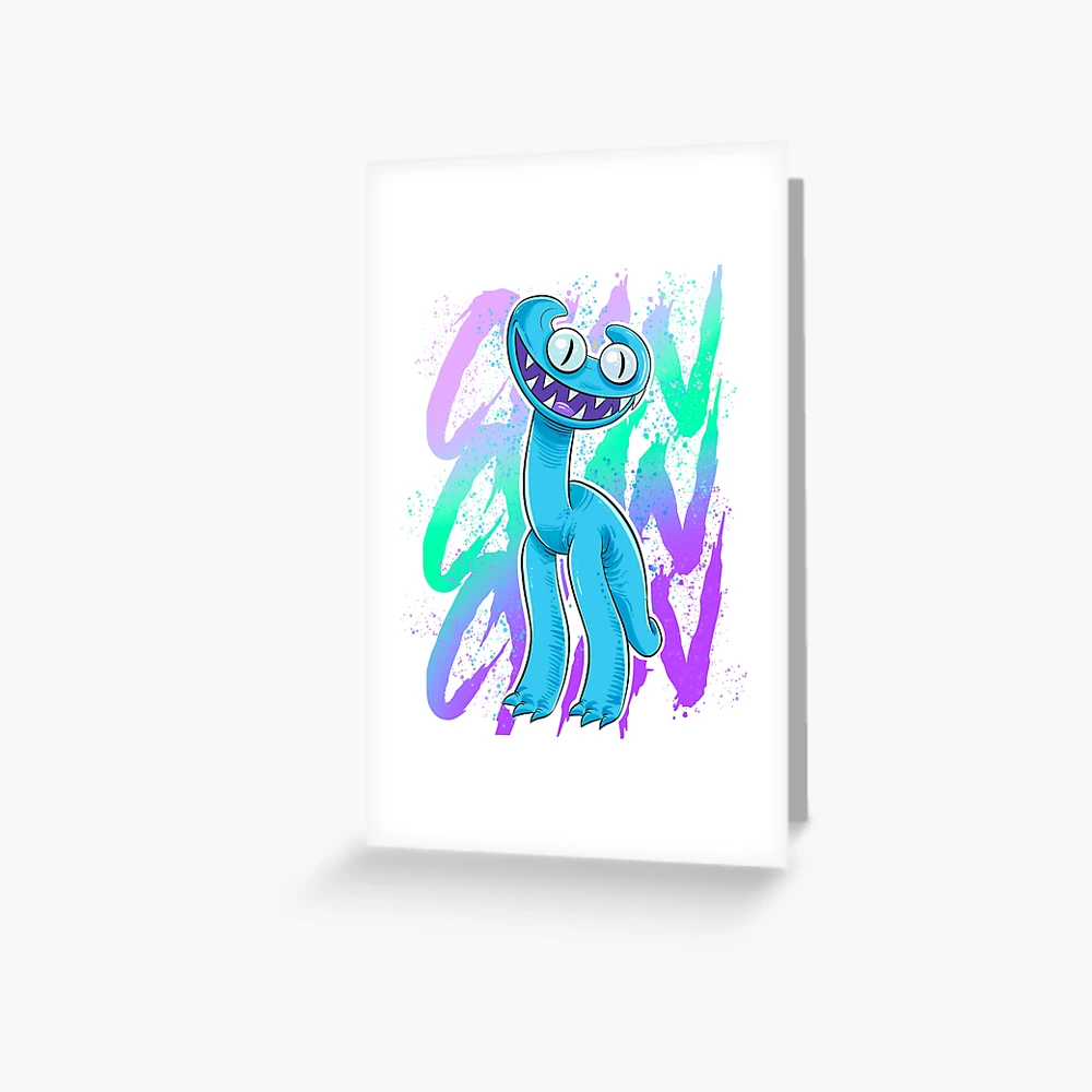 Rainbow friends cute blue baby | Greeting Card