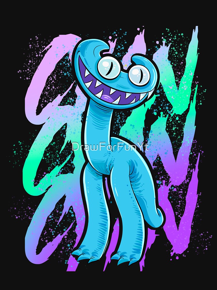 Yellow Rainbow Friends Fan art Sticker for Sale by DrawForFunYt