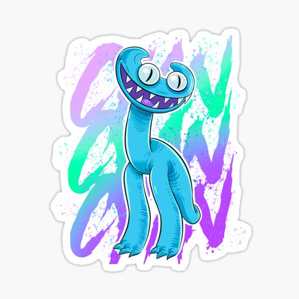 Yellow Rainbow Friends Fan art Sticker for Sale by DrawForFunYt