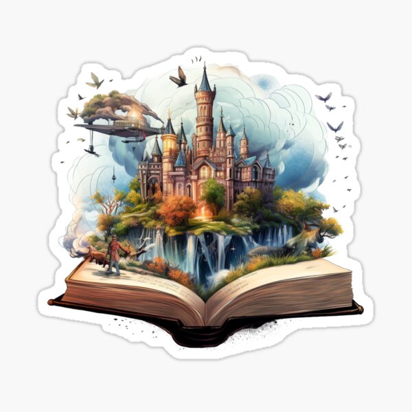 Bookish Delights Sticker for Sale by Mateusz Majcherek