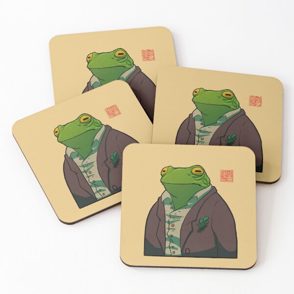 Item preview, business suit dapper frog designed and sold by DingHuArt.