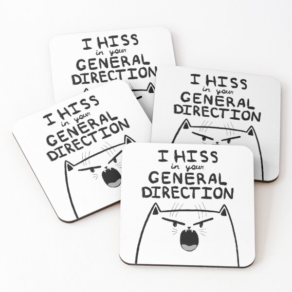 Item preview, I Hiss In Your General Direction Cat Print designed and sold by Julia Sol.