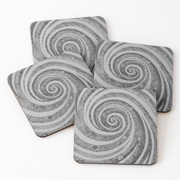 Item preview, Cosmic Swirl Black and White designed and sold by MindyourAntlers.