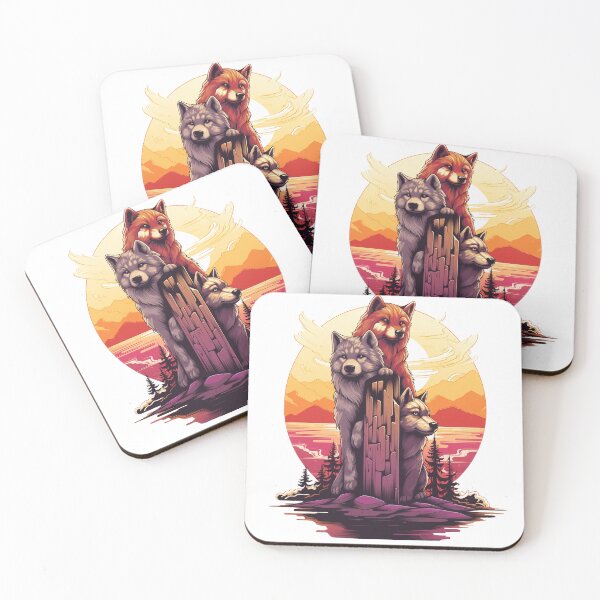 Item preview, Wolves with a view designed and sold by Inky-Spiration.