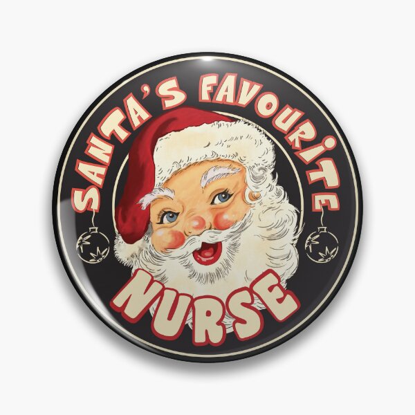 Item preview, Santa's favourite Nurse- vintage christmas gift for Registered Practical Nurse / home care/ hospital designed and sold by TaraGbear.