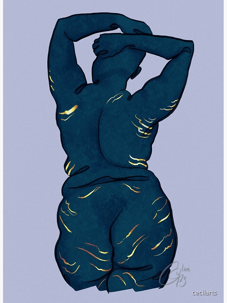 Thumbnail 3 of 3, Canvas Print, Kintsugi (all my scars are golden) designed and sold by cecilarts.