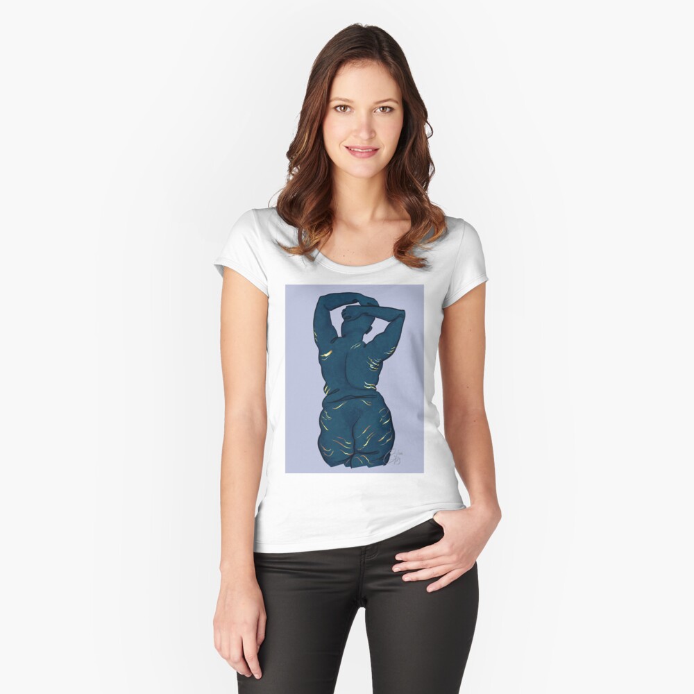 Item preview, Fitted Scoop T-Shirt designed and sold by cecilarts.