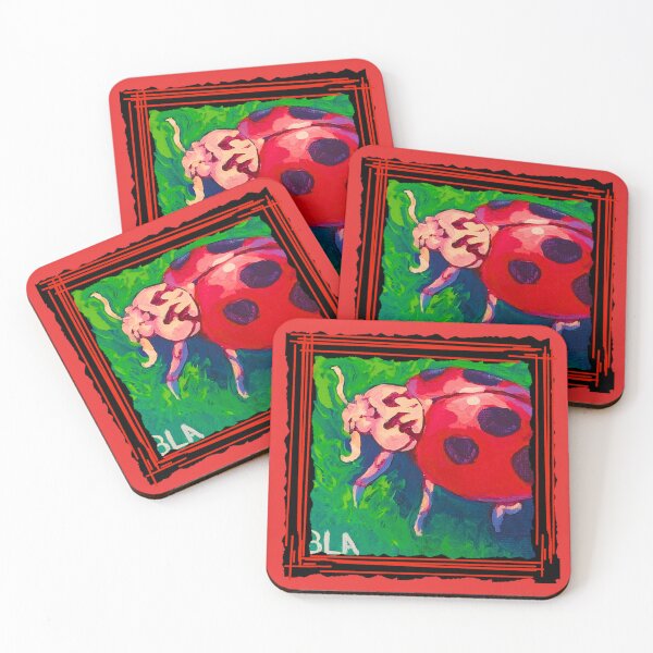 Item preview, Lady Bug Oil Painting designed and sold by BethanyLoraine.