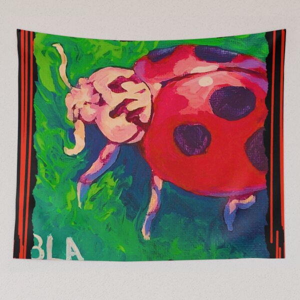 Item preview, Lady Bug Oil Painting designed and sold by BethanyLoraine.