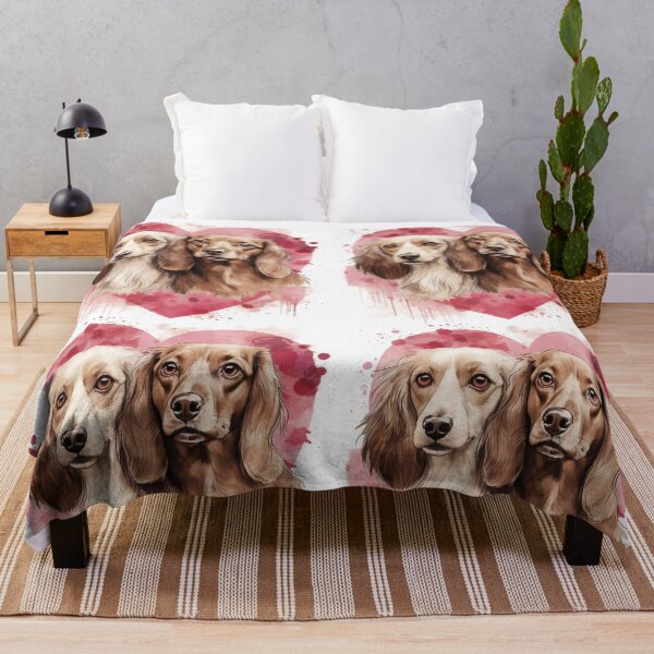 Item preview, Photorealistic image of dogs in the style of a watercolor designed and sold by Pflugart.